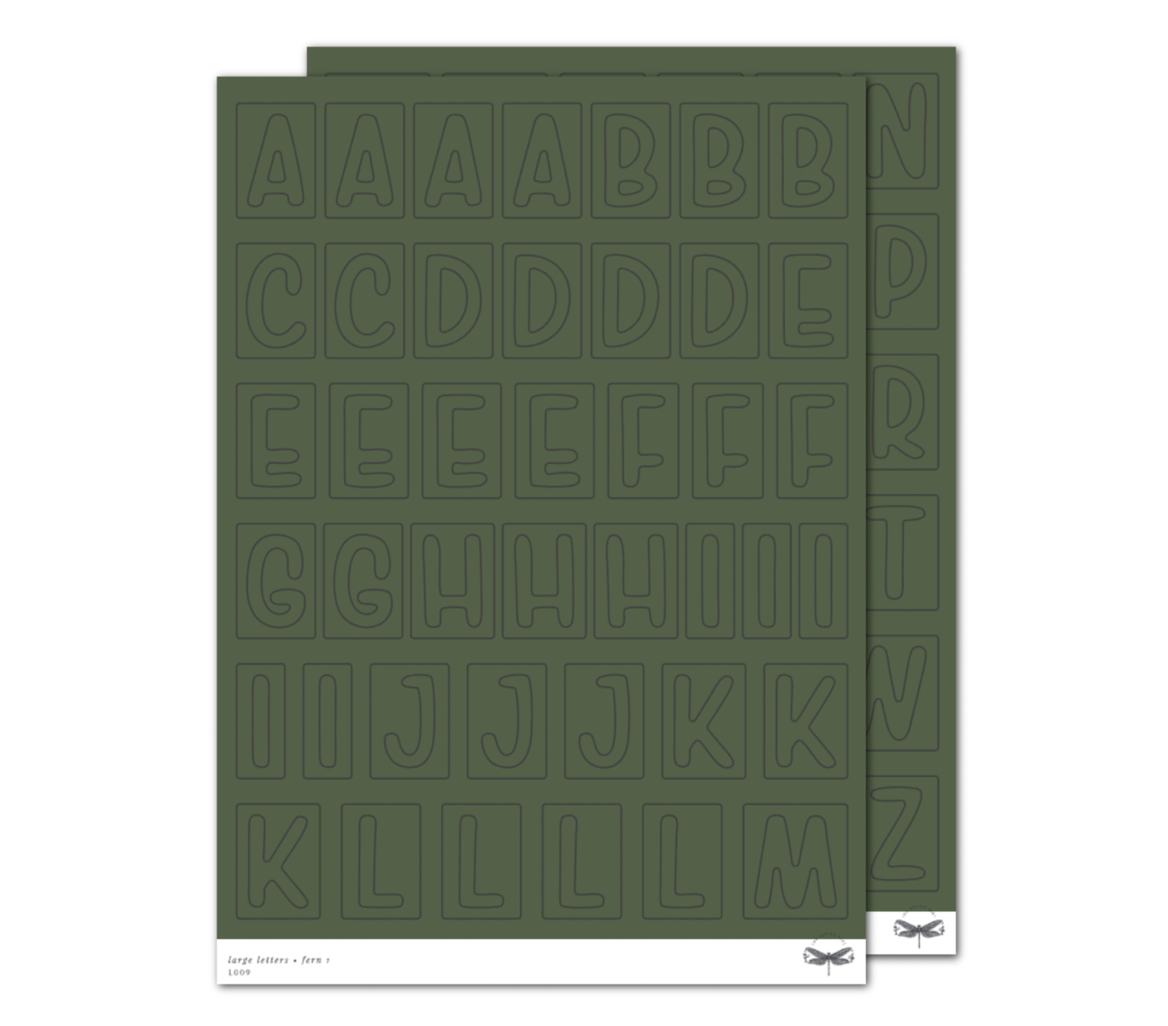 Large Letters • Fern Set