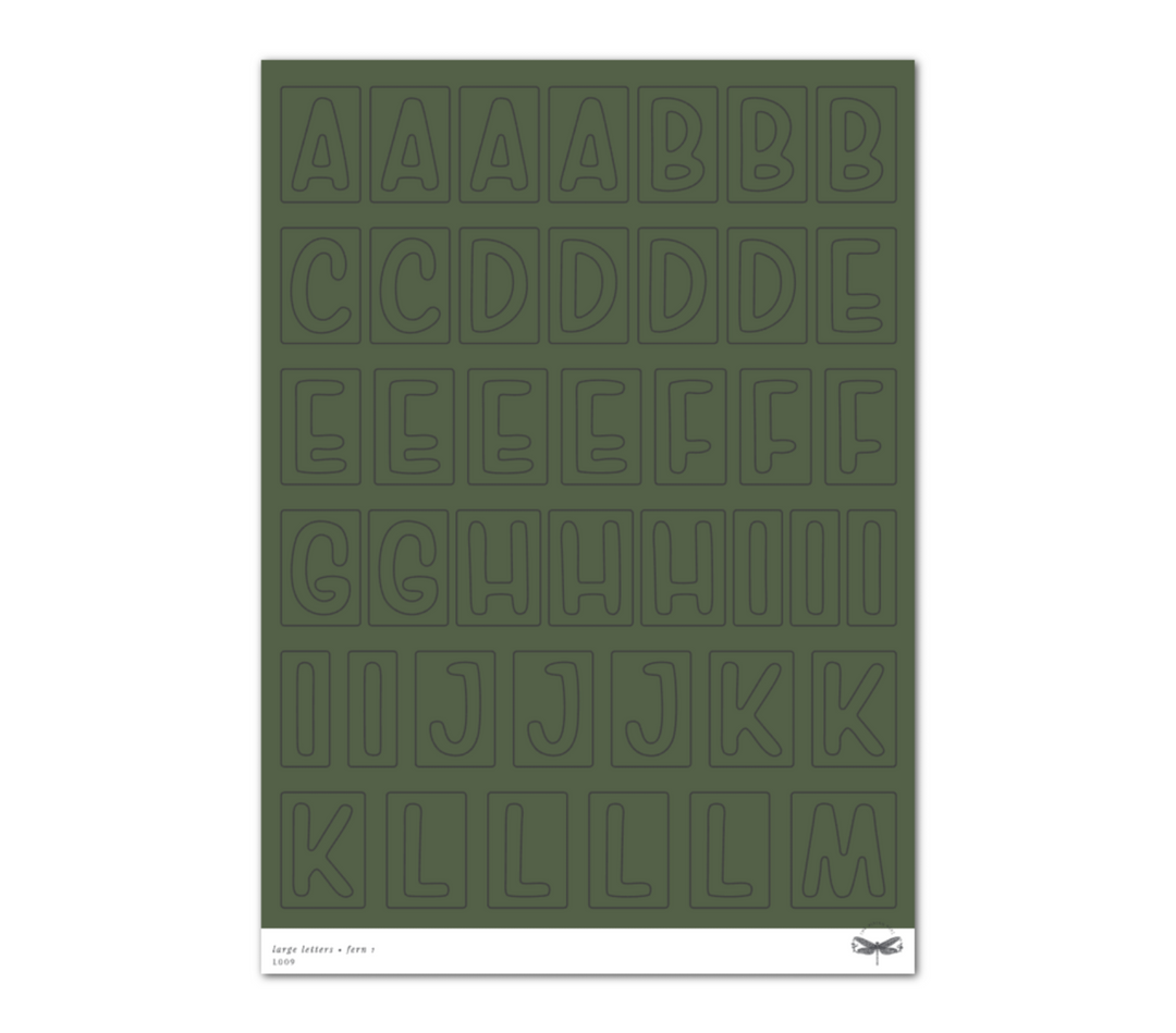 Large Letters • Fern Set