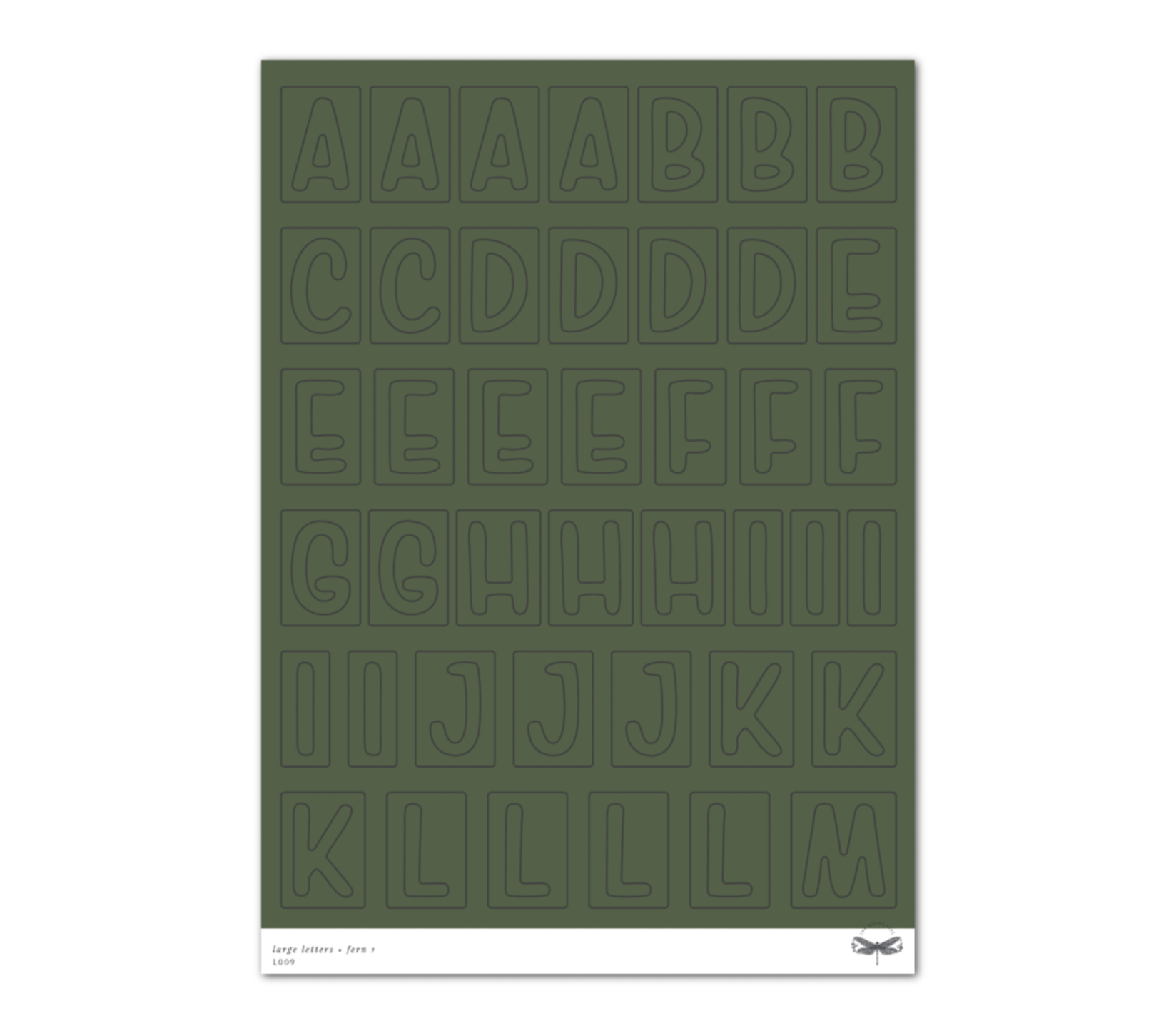 Large Letters • Fern Set
