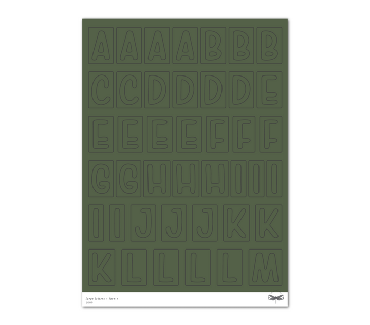 Large Letters • Fern Set