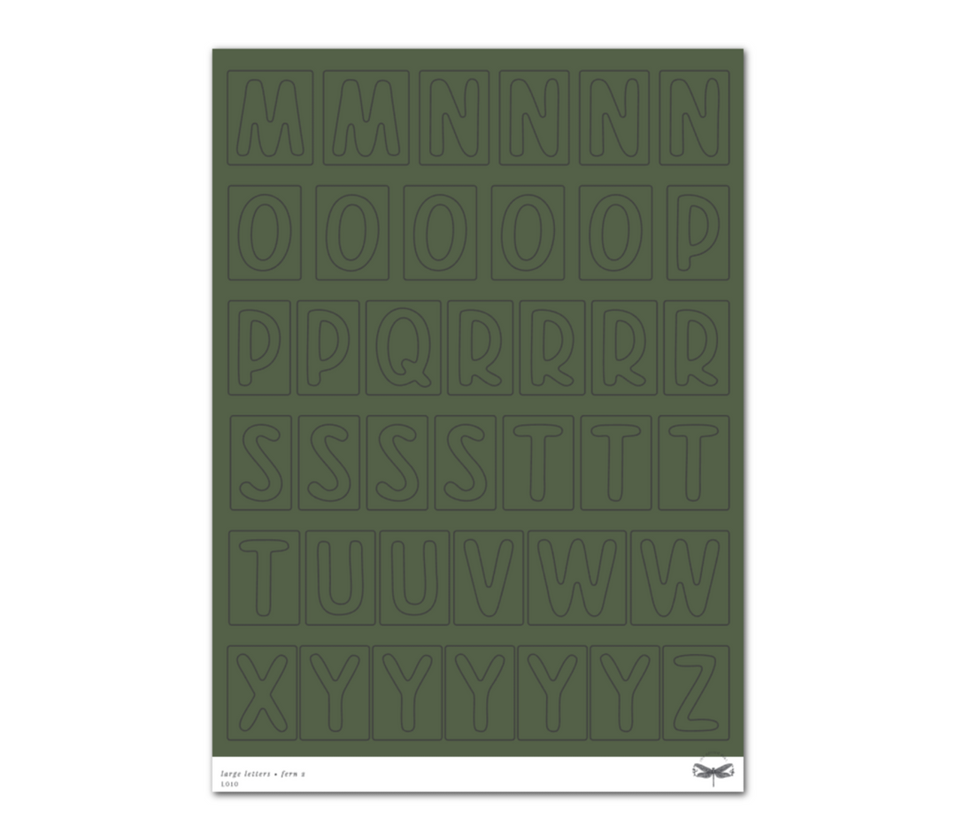 Large Letters • Fern Set