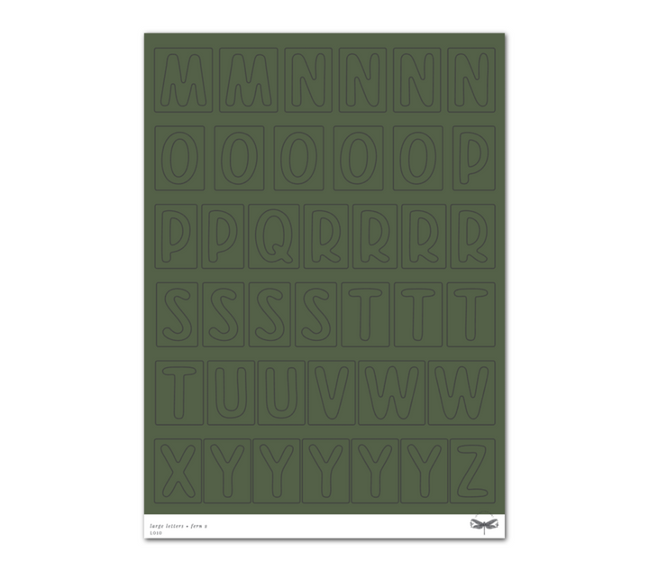 Large Letters • Fern Set