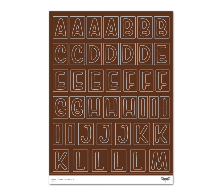 Large Letters • Hickory