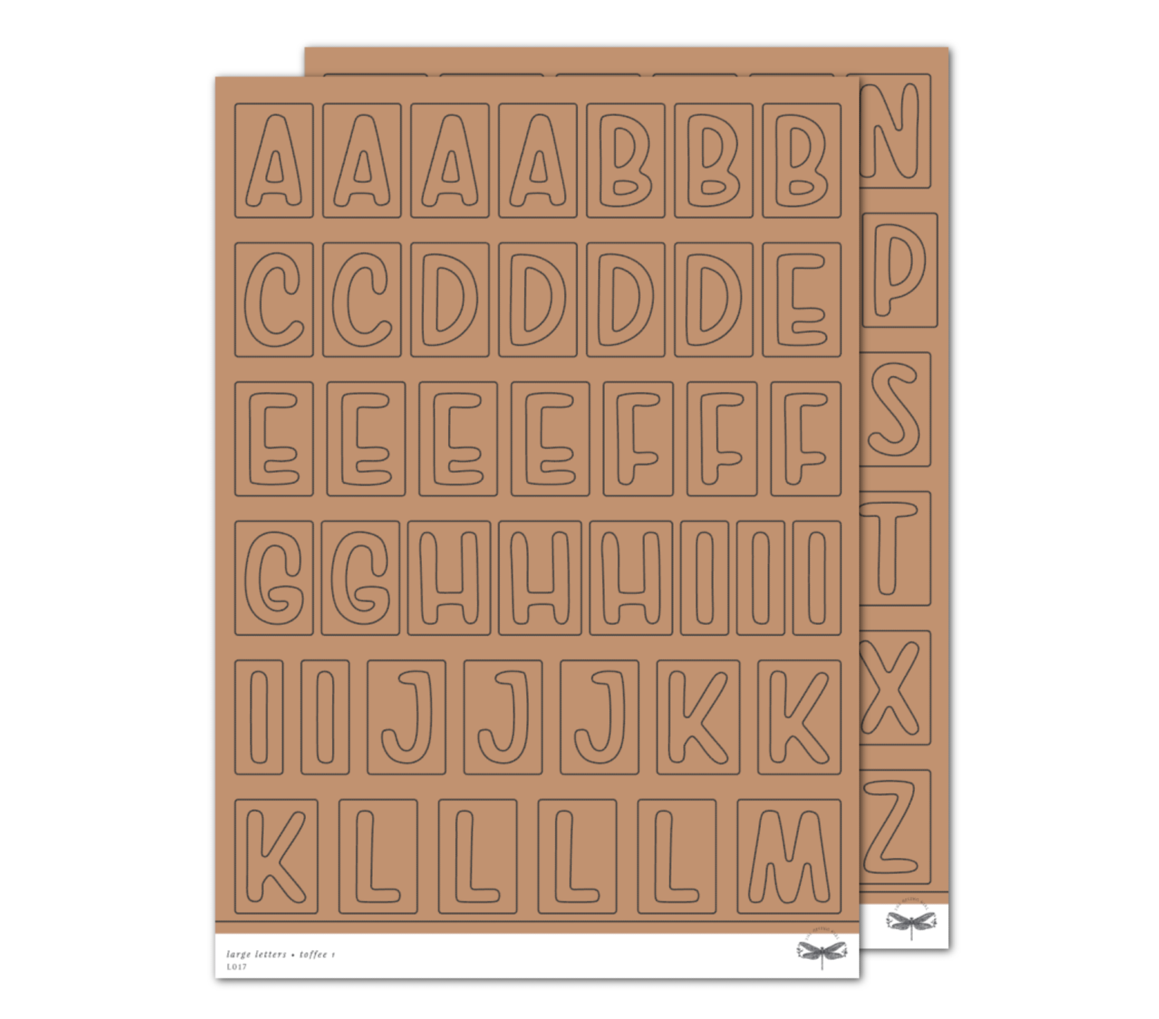 Large Letters • Toffee