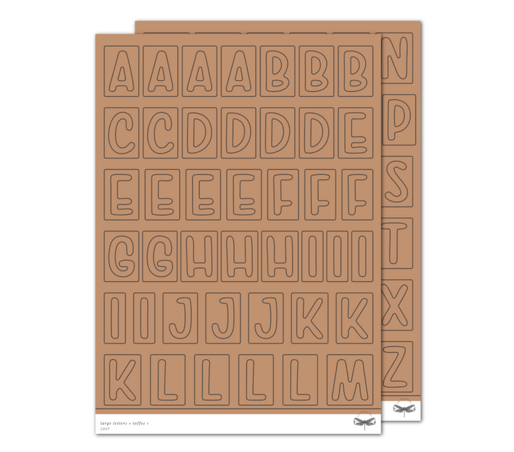 Large Letters • Toffee