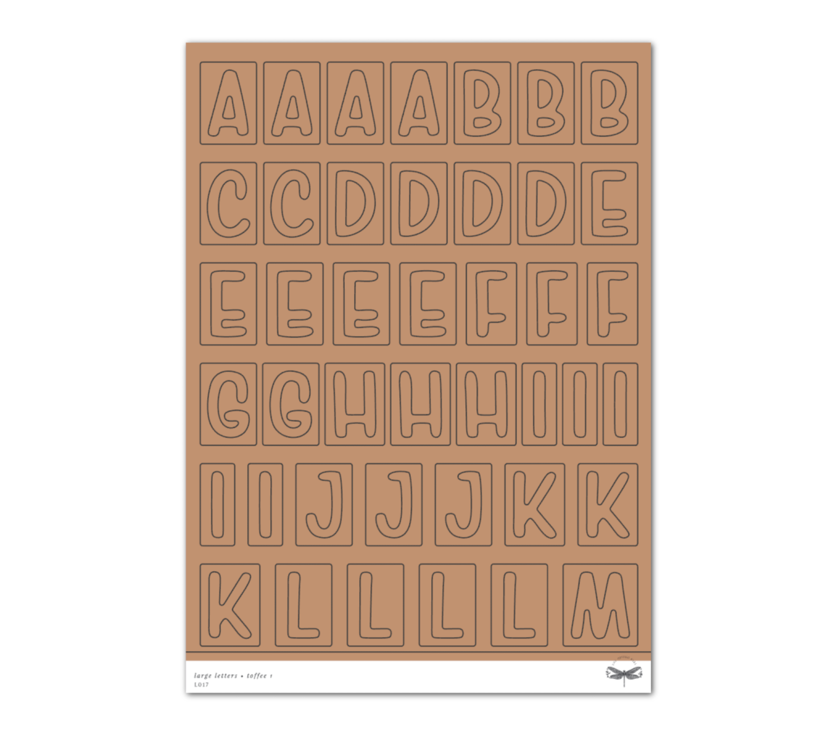 Large Letters • Toffee