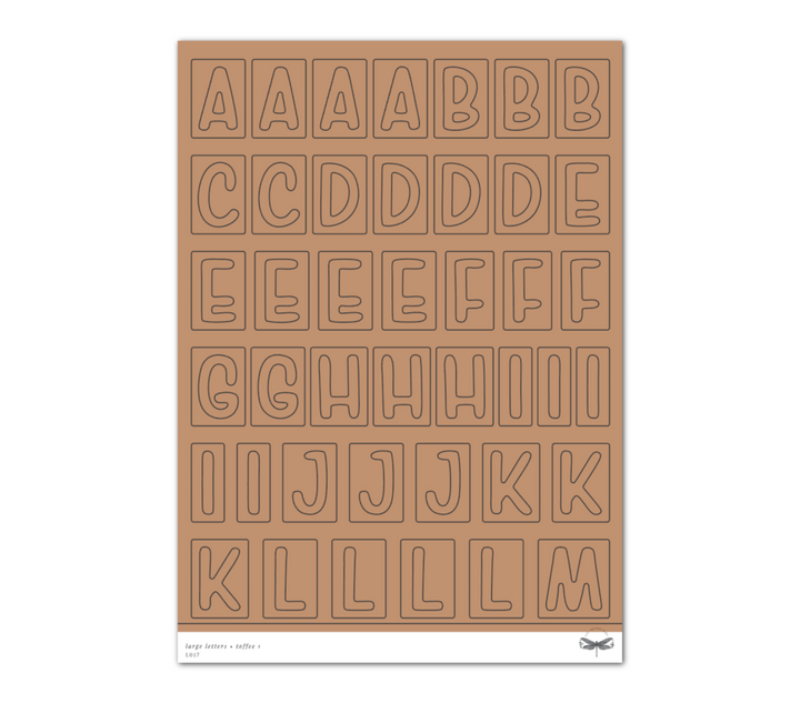 Large Letters • Toffee