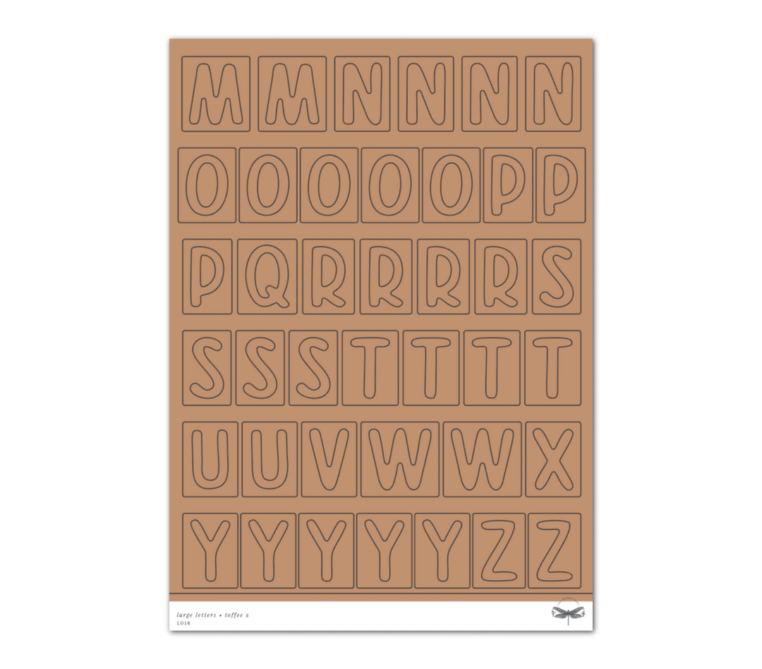 Large Letters • Toffee