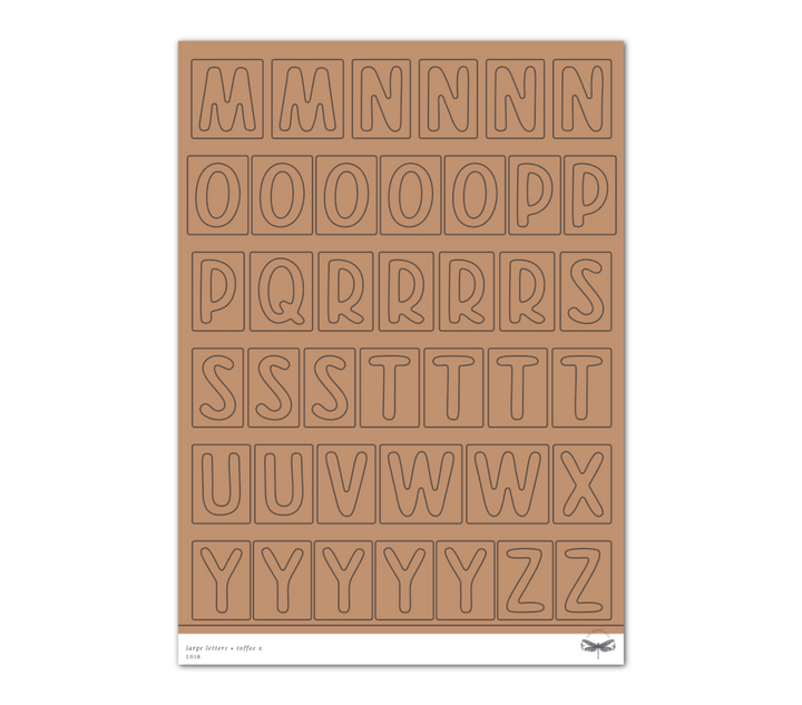 Large Letters • Toffee