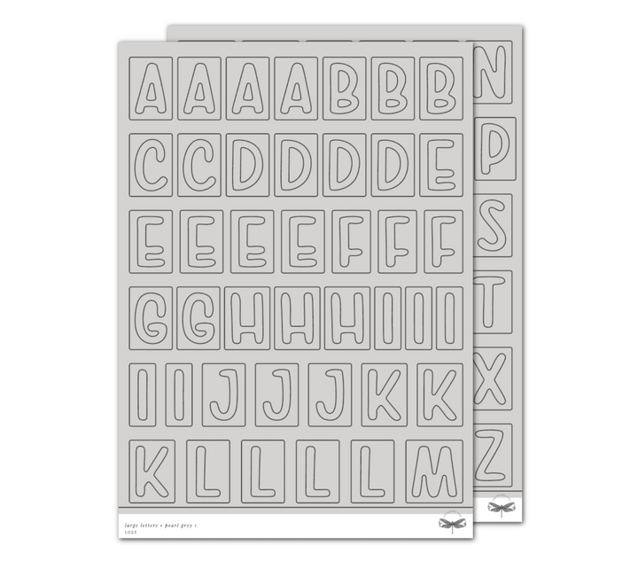 Large Letters • Pearl Grey
