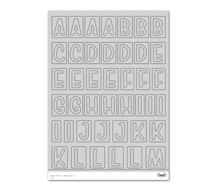 Large Letters • Pearl Grey