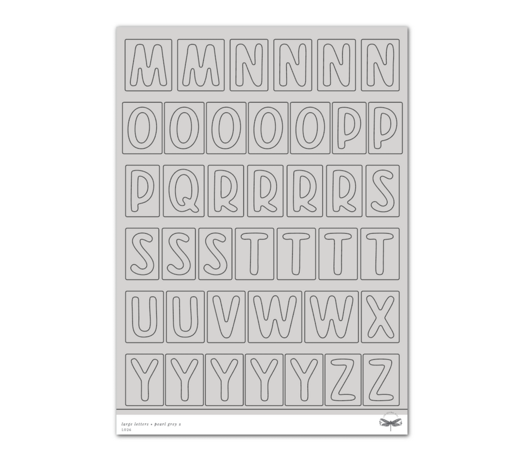 Large Letters • Pearl Grey