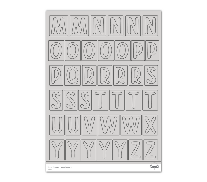Large Letters • Pearl Grey