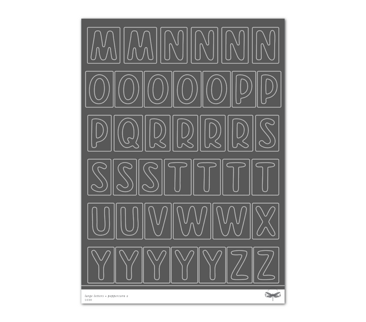 Large Letters • Peppercorn