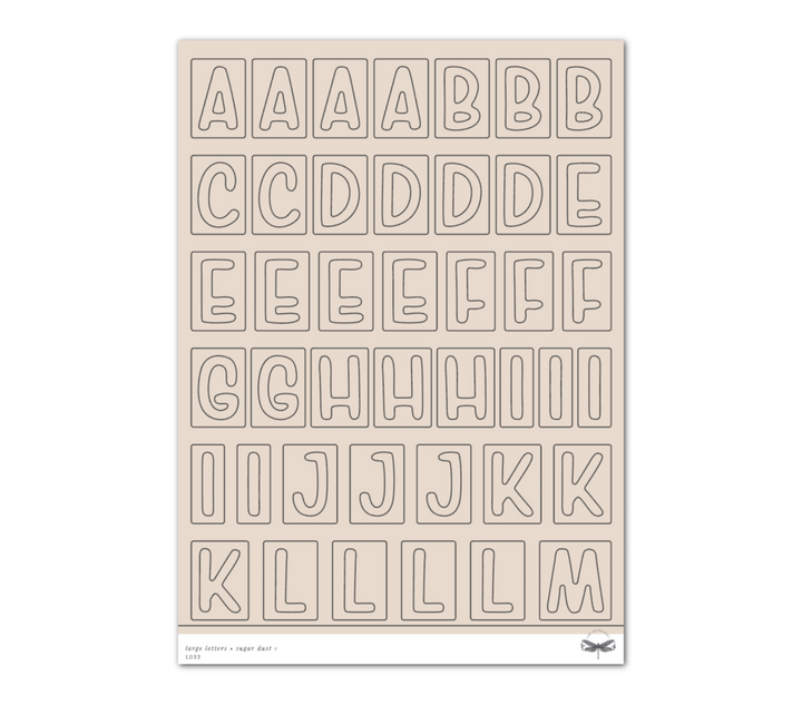 Large Letters • Sugar Dust