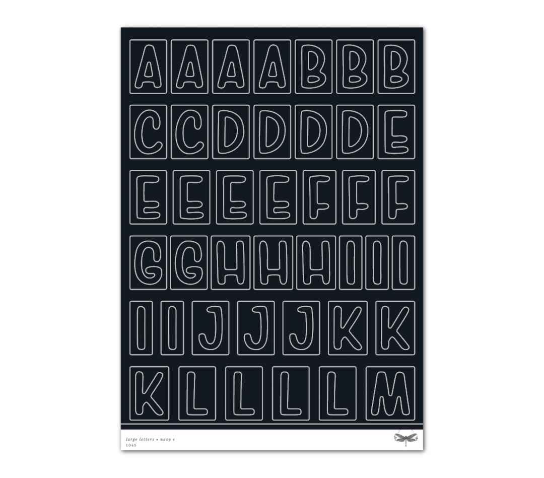 Large Letters • Navy