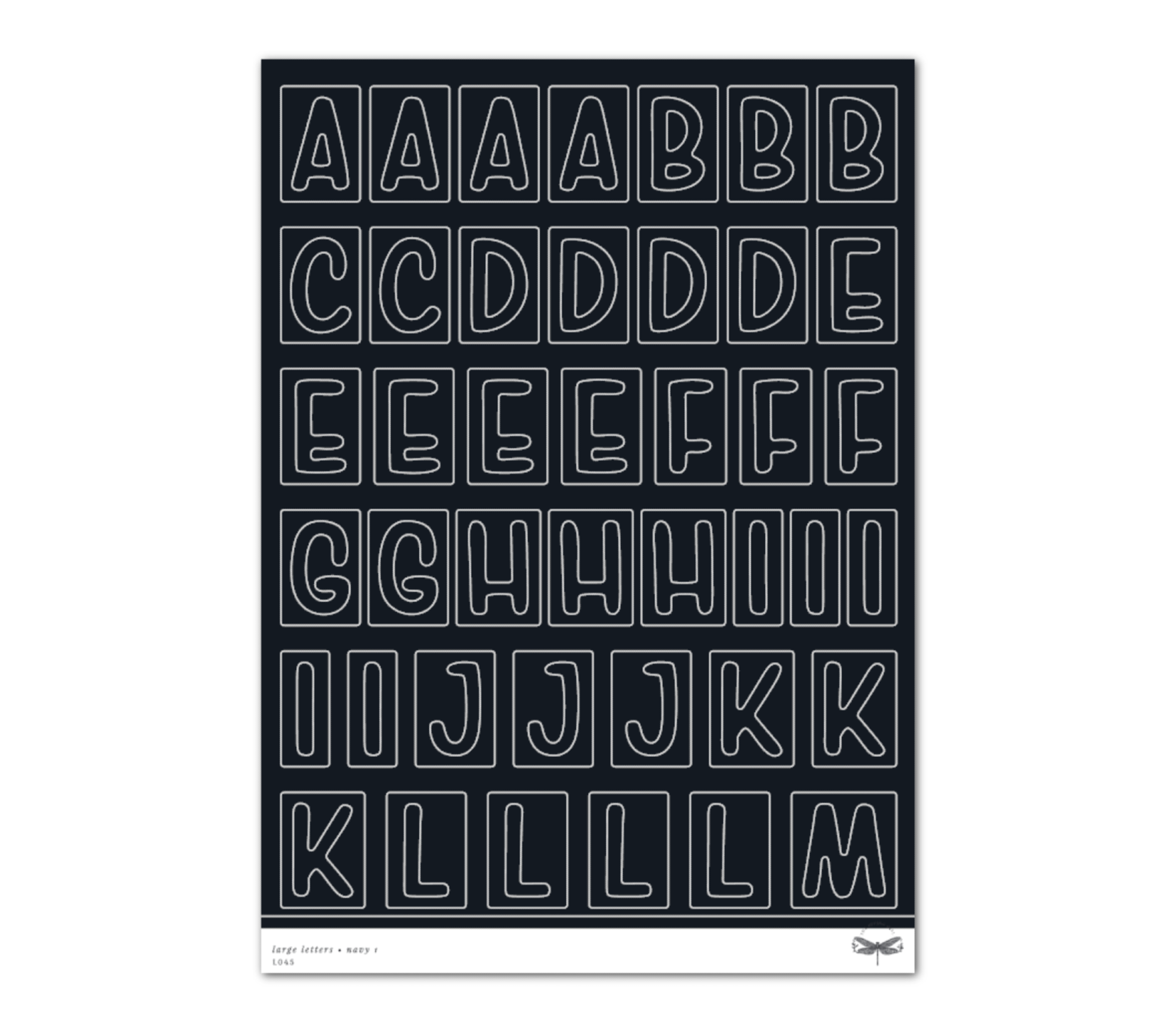Large Letters • Navy