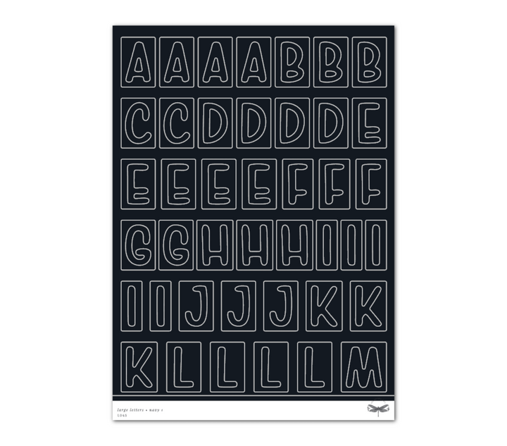 Large Letters • Navy