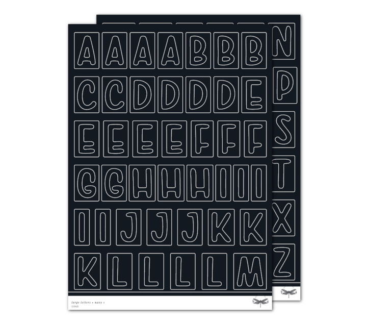 Large Letters • Navy