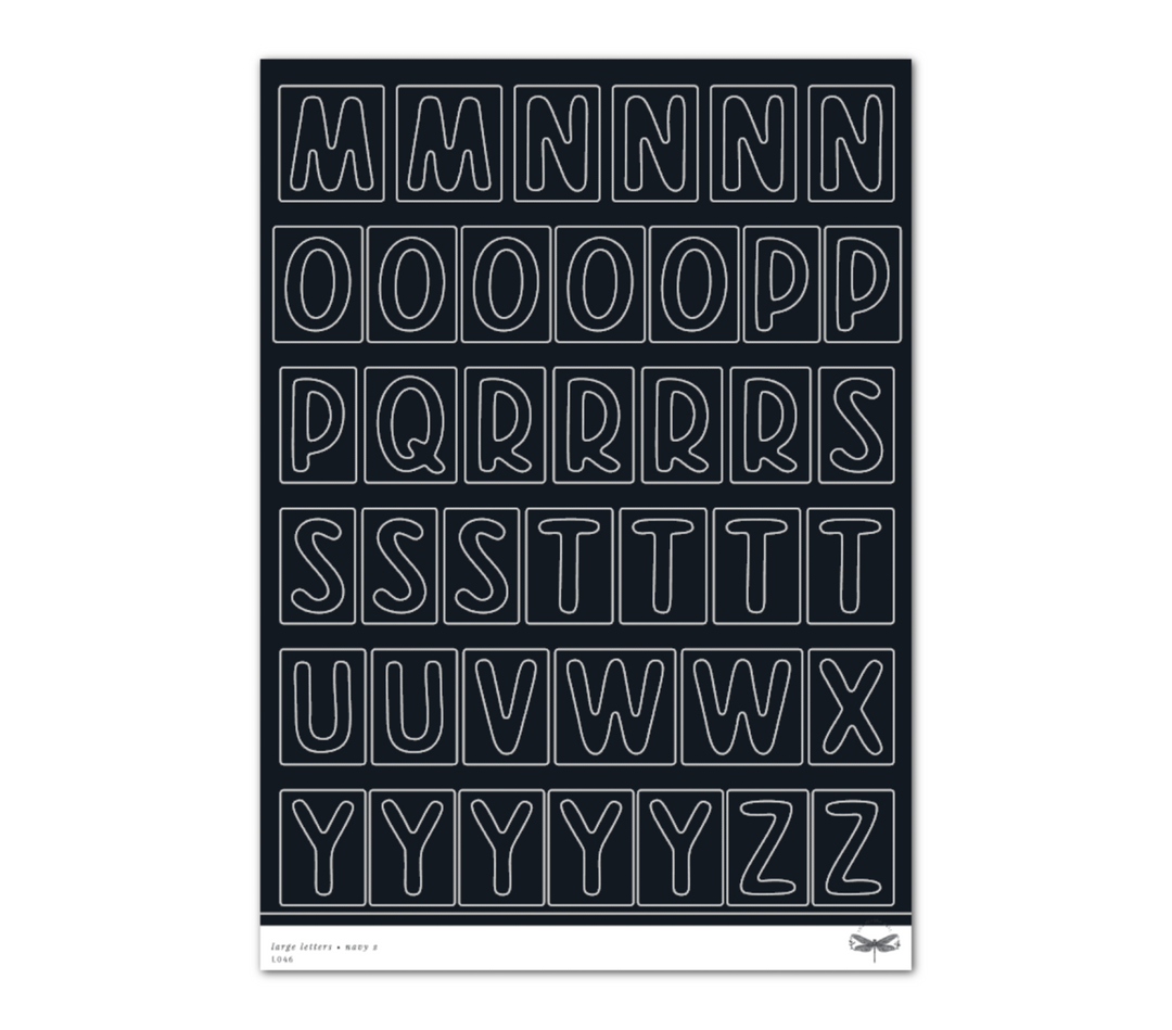 Large Letters • Navy