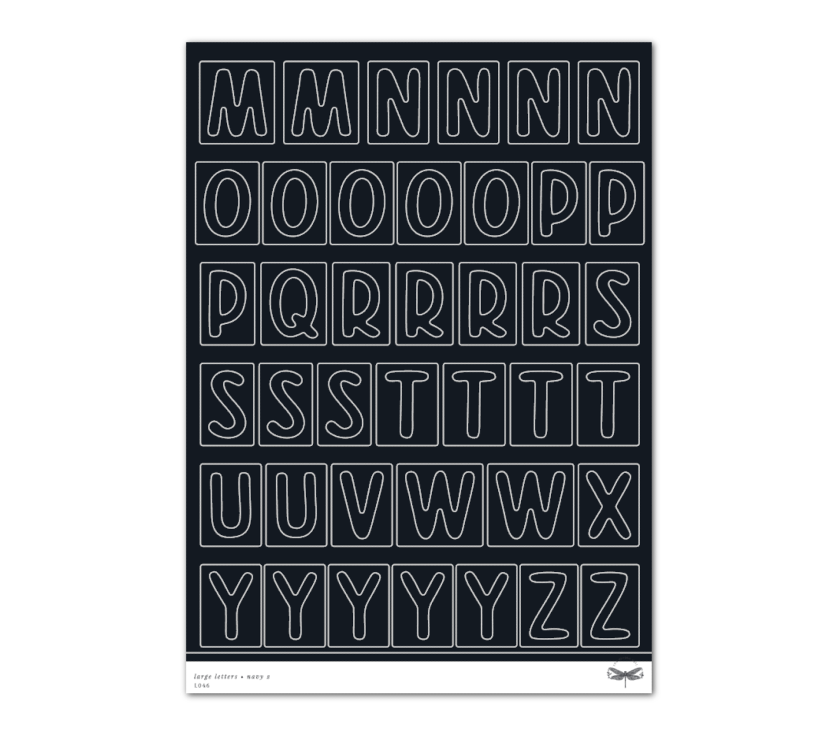 Large Letters • Navy