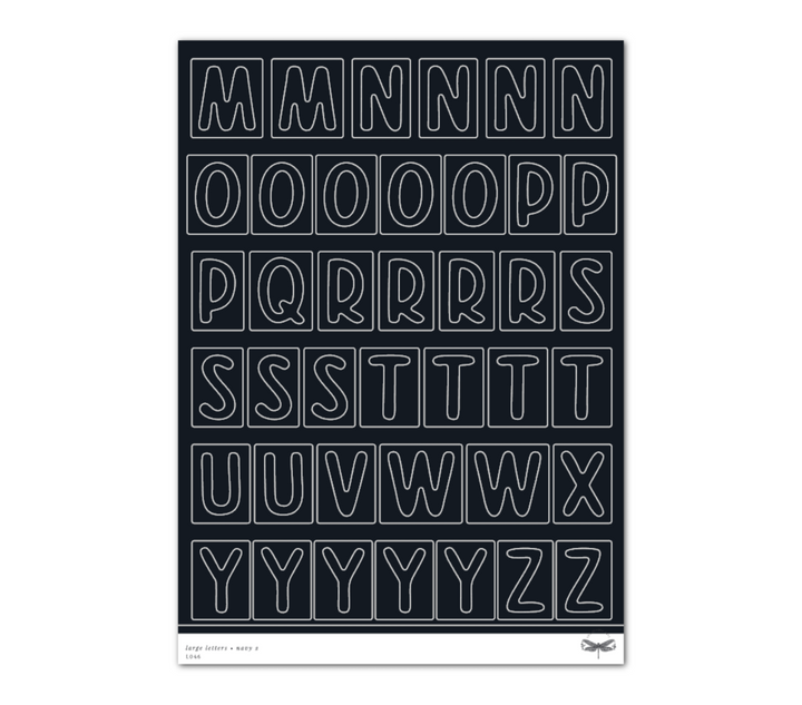 Large Letters • Navy