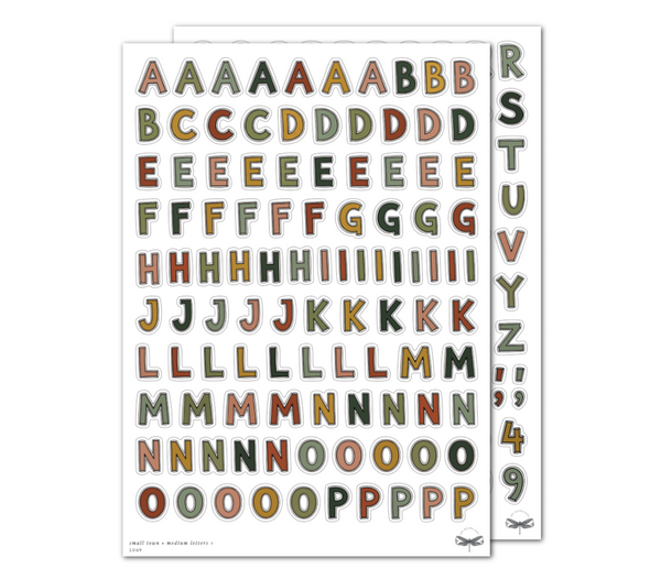 Small Town • Medium (Uppercase) Letters