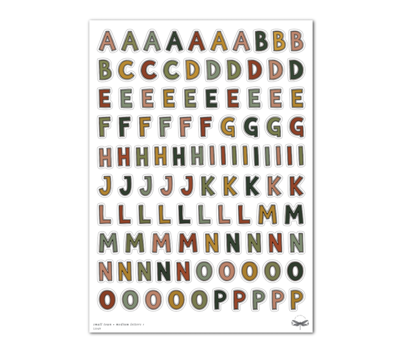 Small Town • Medium (Uppercase) Letters