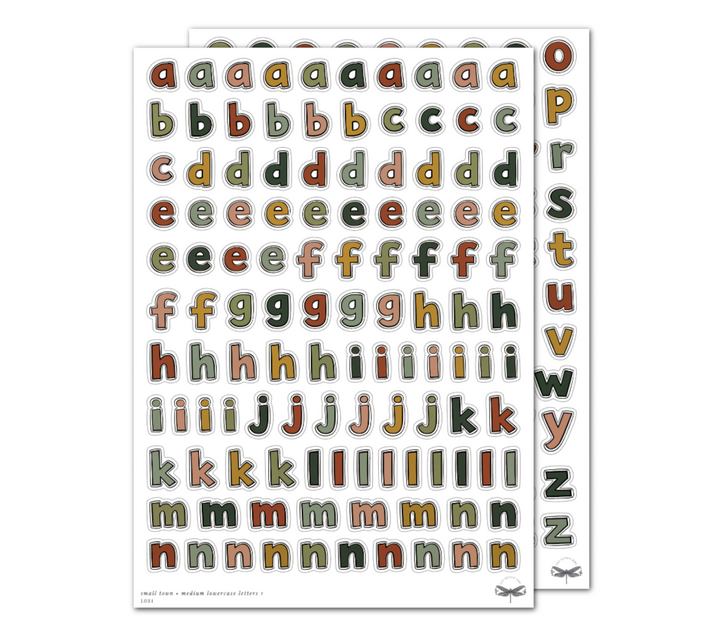 Small Town • Medium (Lowercase) Letters