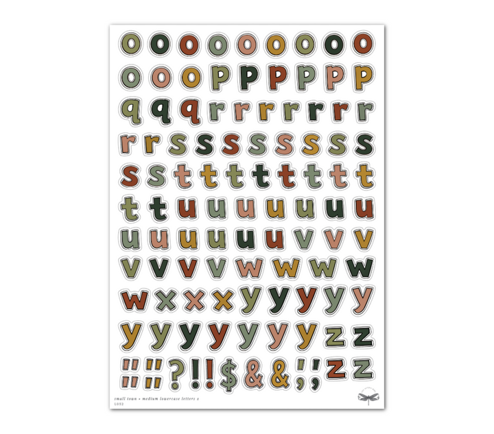 Small Town • Medium (Lowercase) Letters