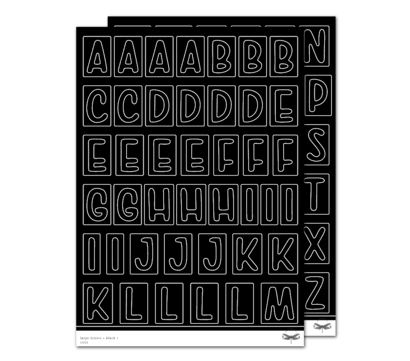 Large Letters • Black – The Giving Girl