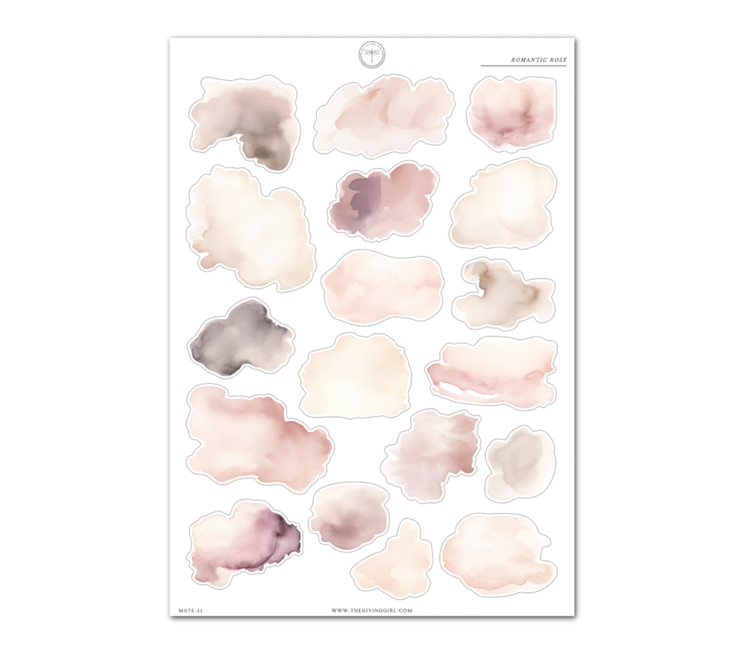 Romantic Rose | Watercolor Washes