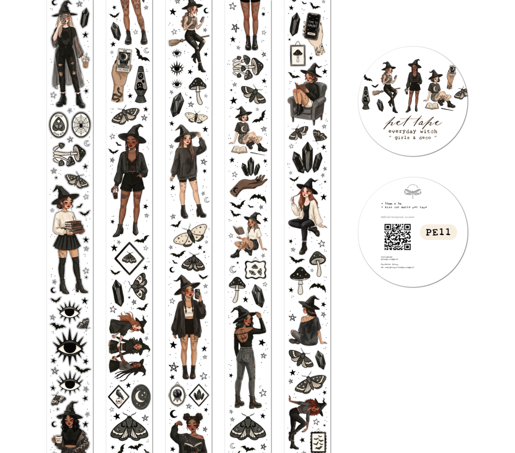 Everyday Witch • Girls & Deco PET Tape