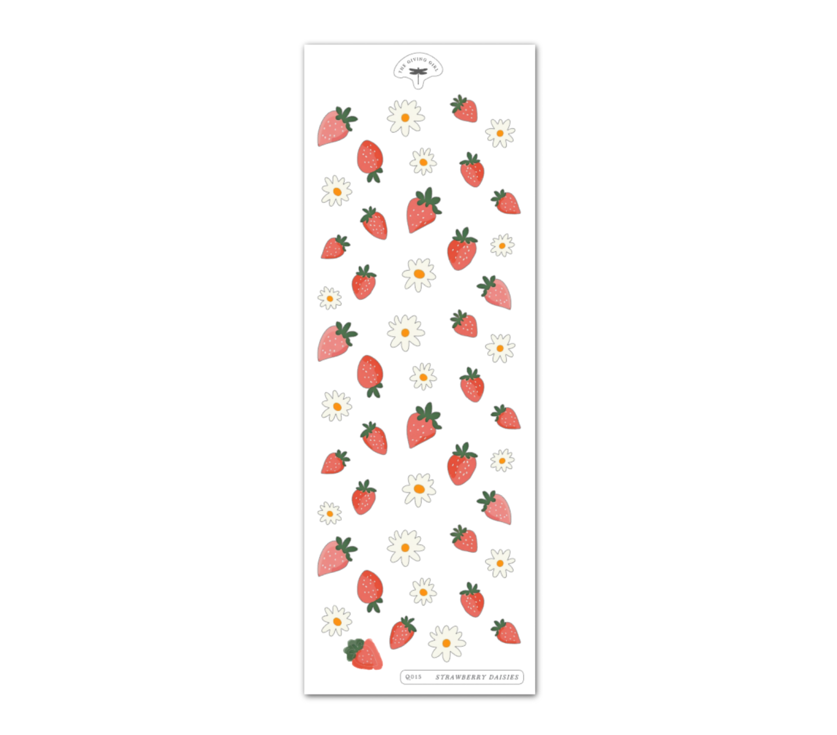 Strawberry Daisies - Ephemera Stickers