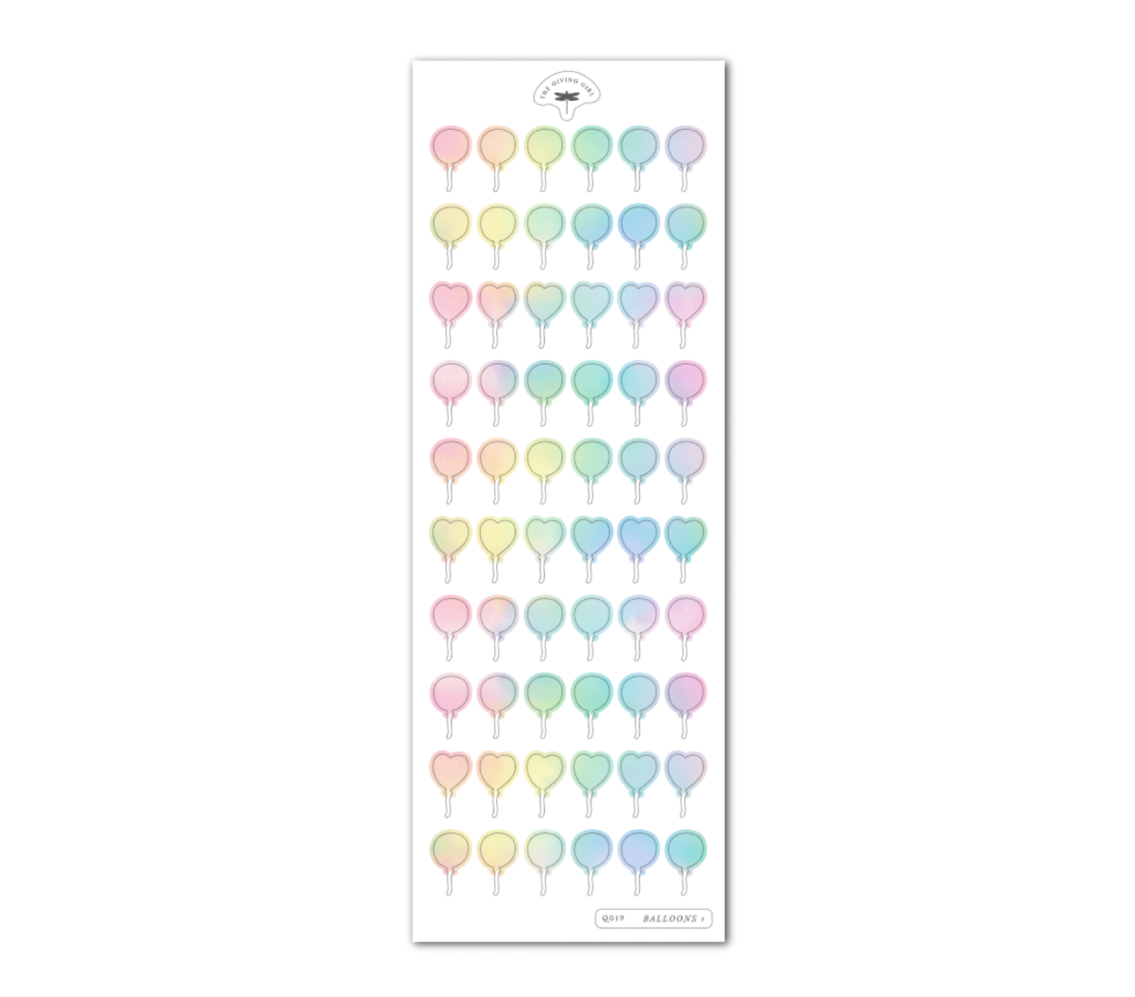 Balloons 1 - Ephemera Stickers
