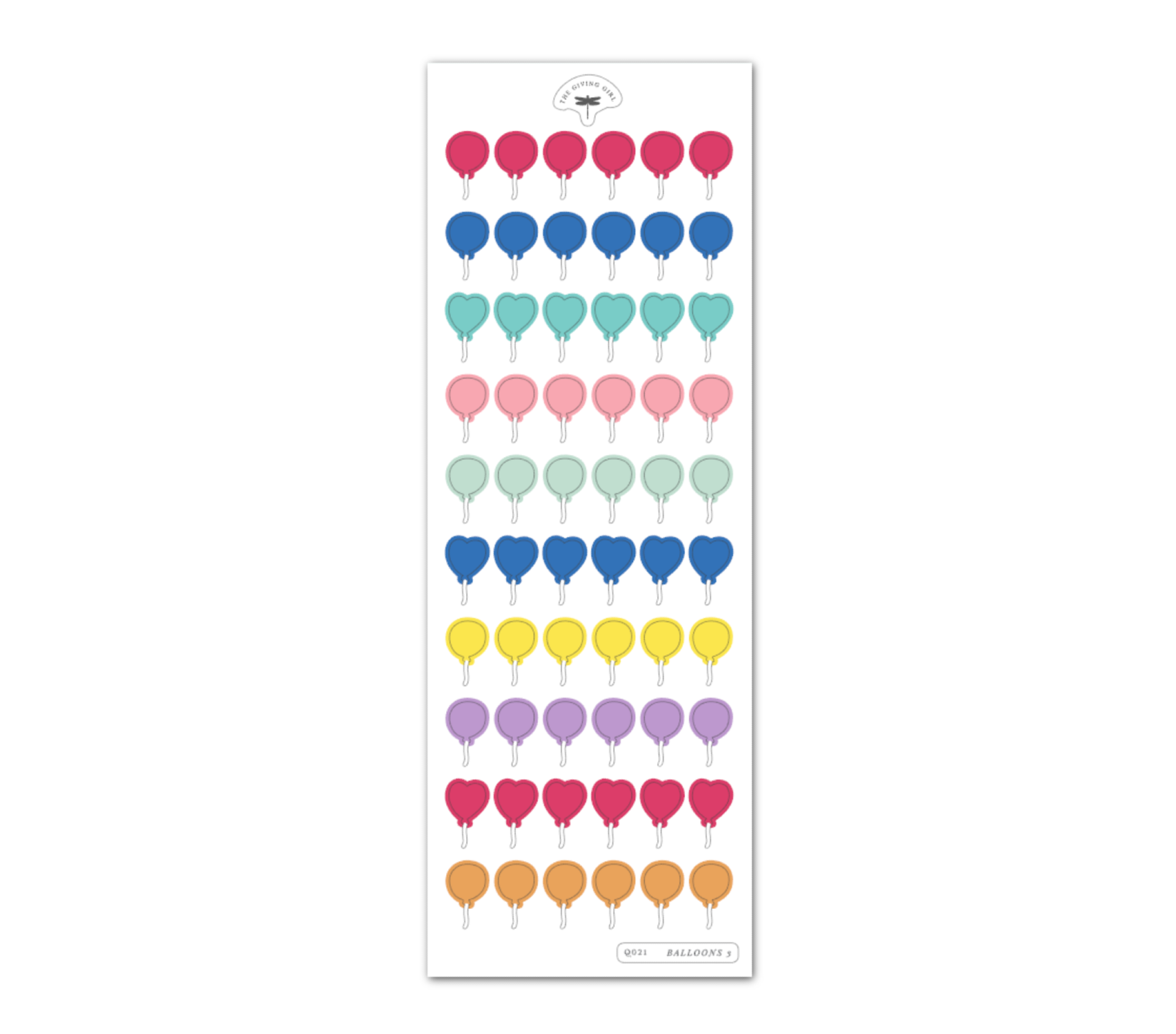 Balloons 3 - Ephemera Stickers