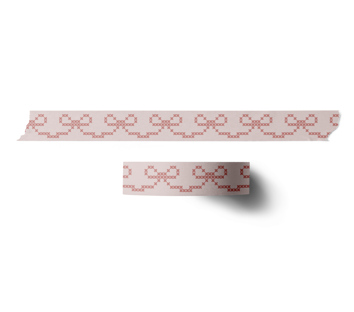 Comfy Days • Blush Bow Cross Stitch Washi Tape