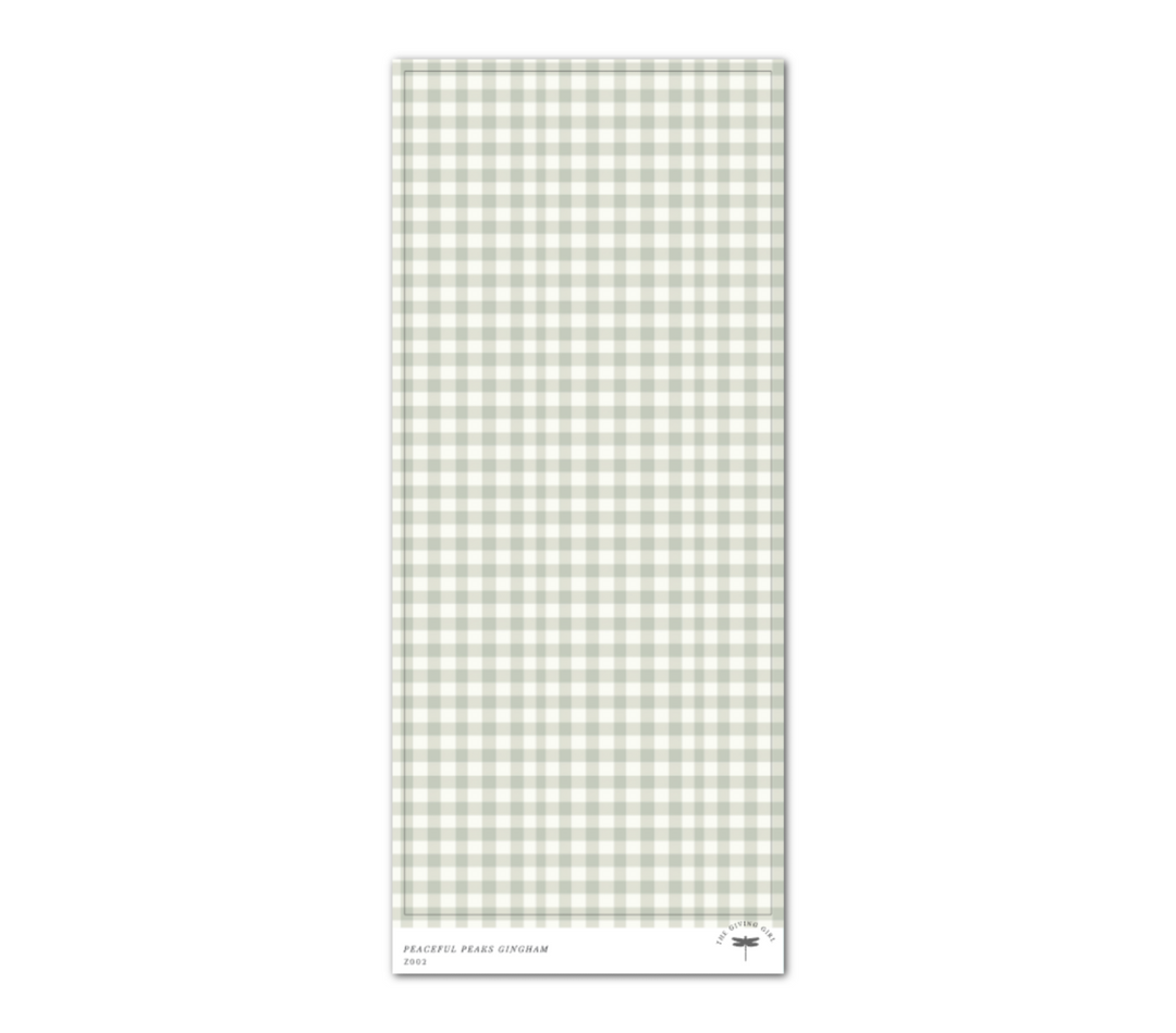 Peaceful Peaks Gingham - Washi Sheet