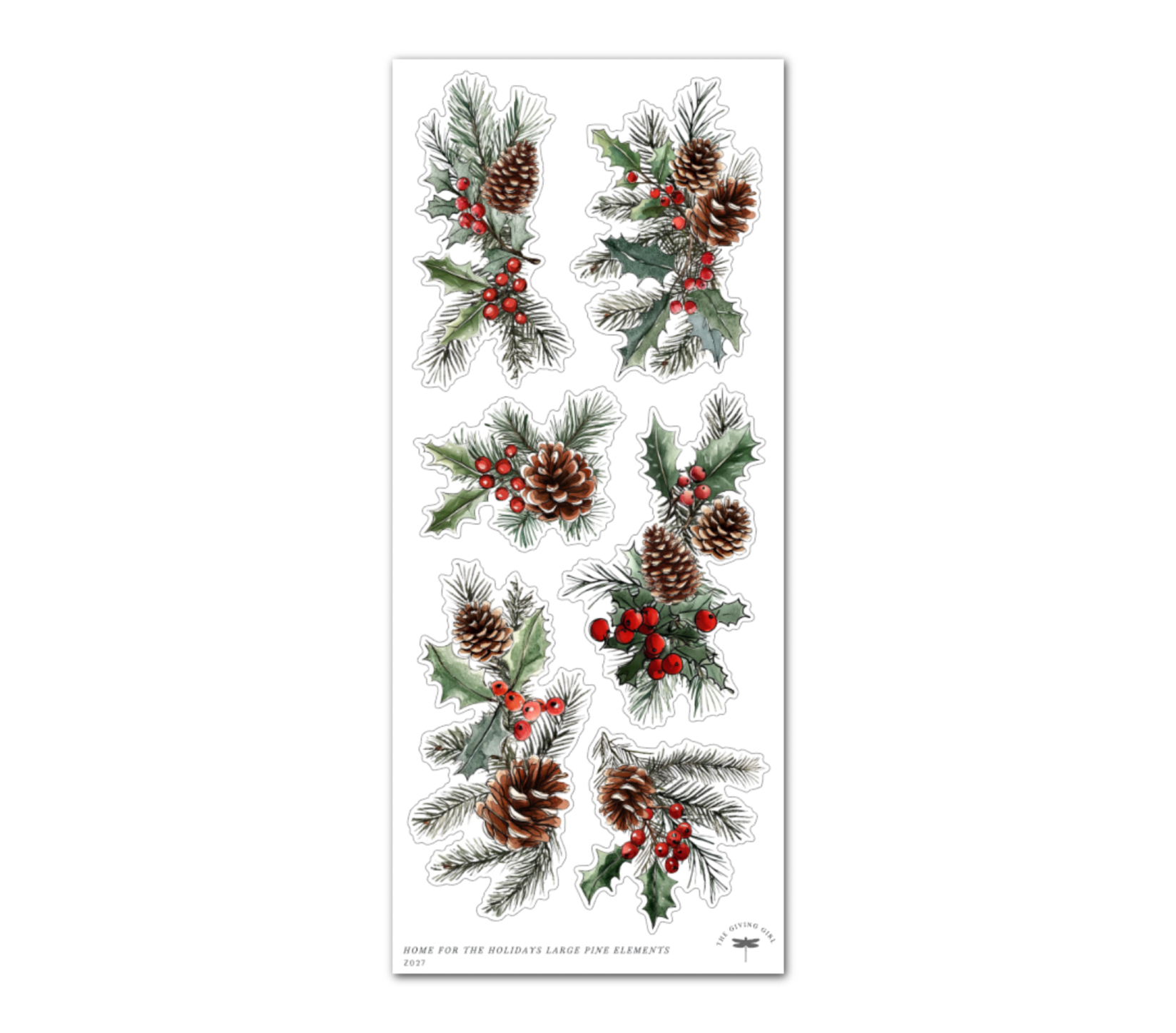 Home for the Holidays Large Pine Elements