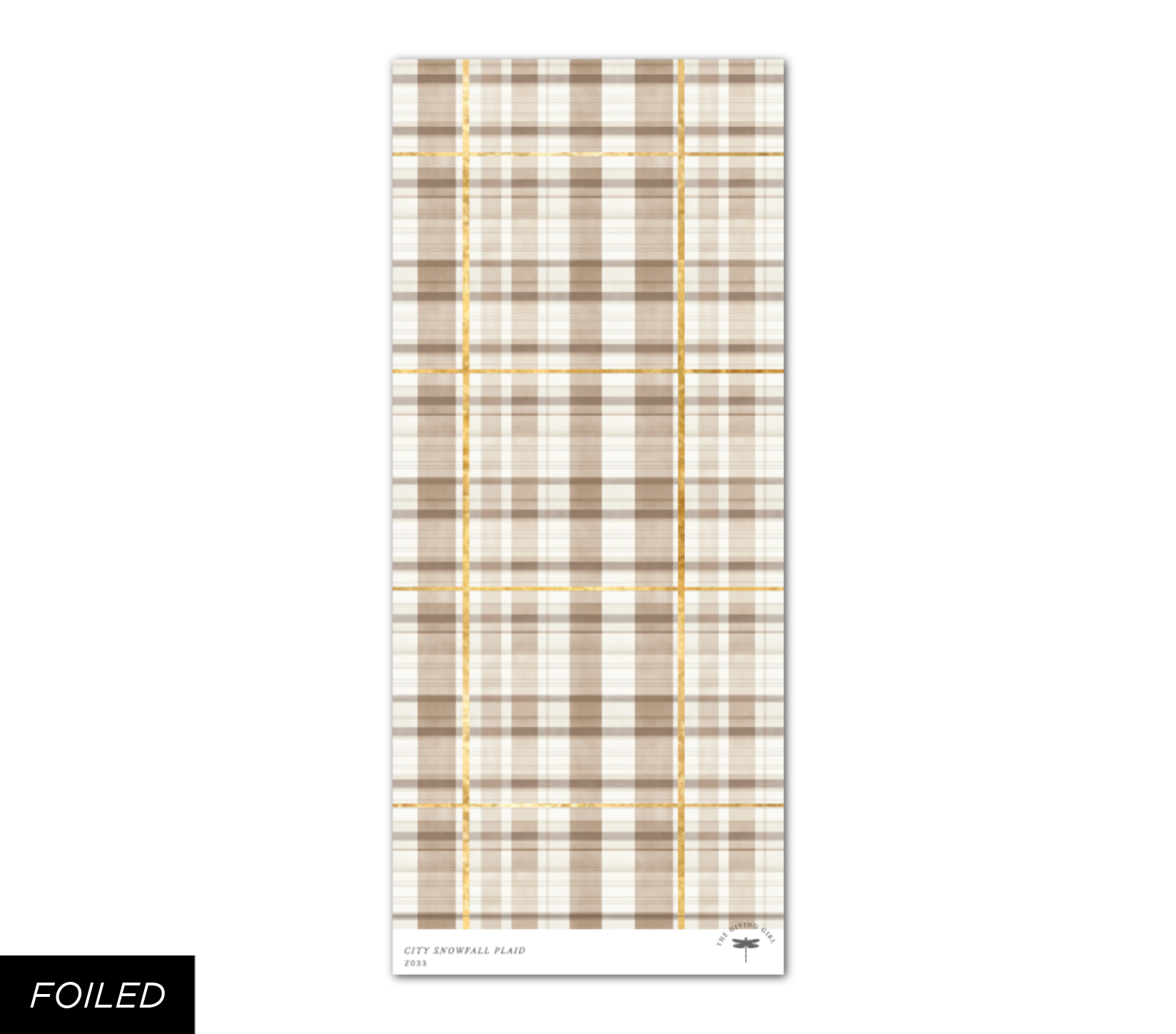 City Snowfall Plaid