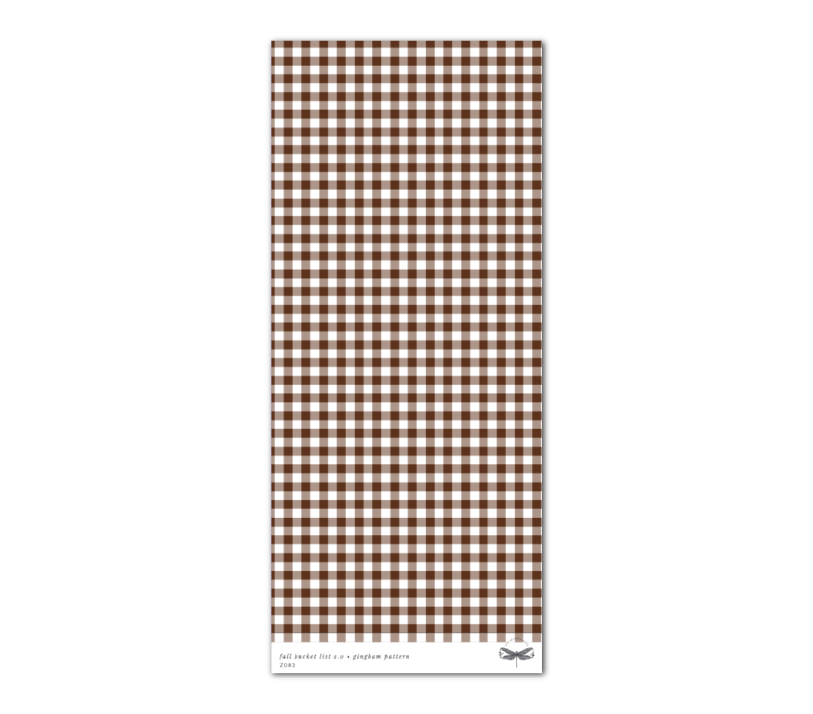 Fall Bucket List 2.0 • Gingham Pattern