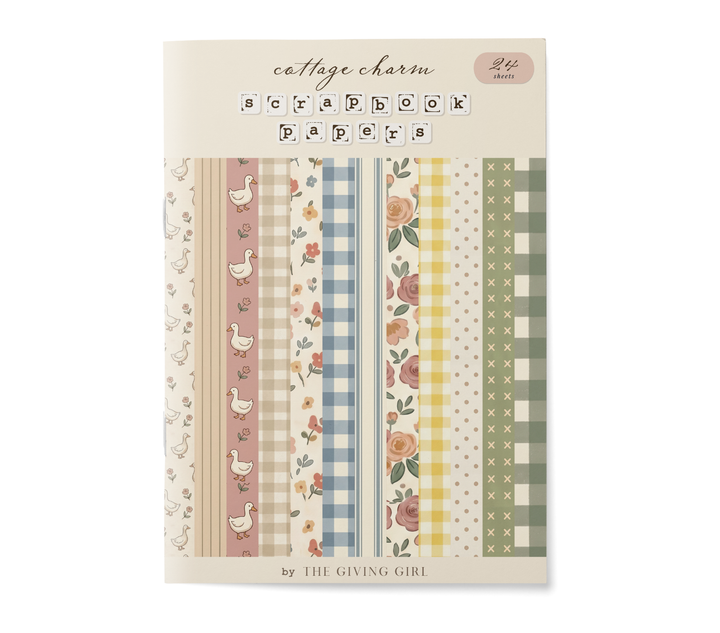 Cottage Charm • Scrapbook Paper Booklet