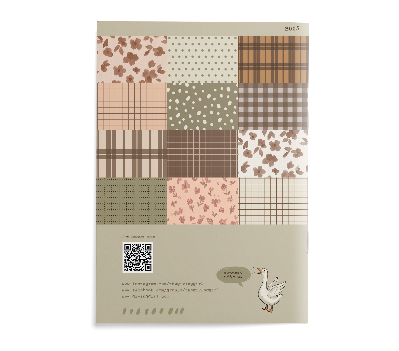 Falling Leaves • Scrapbook Paper Booklet