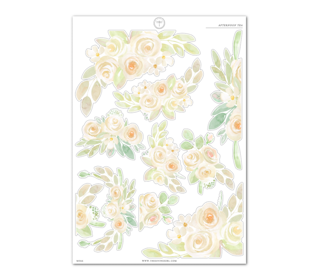 Afternoon Tea | Exclusive Art | Large Floral Deco