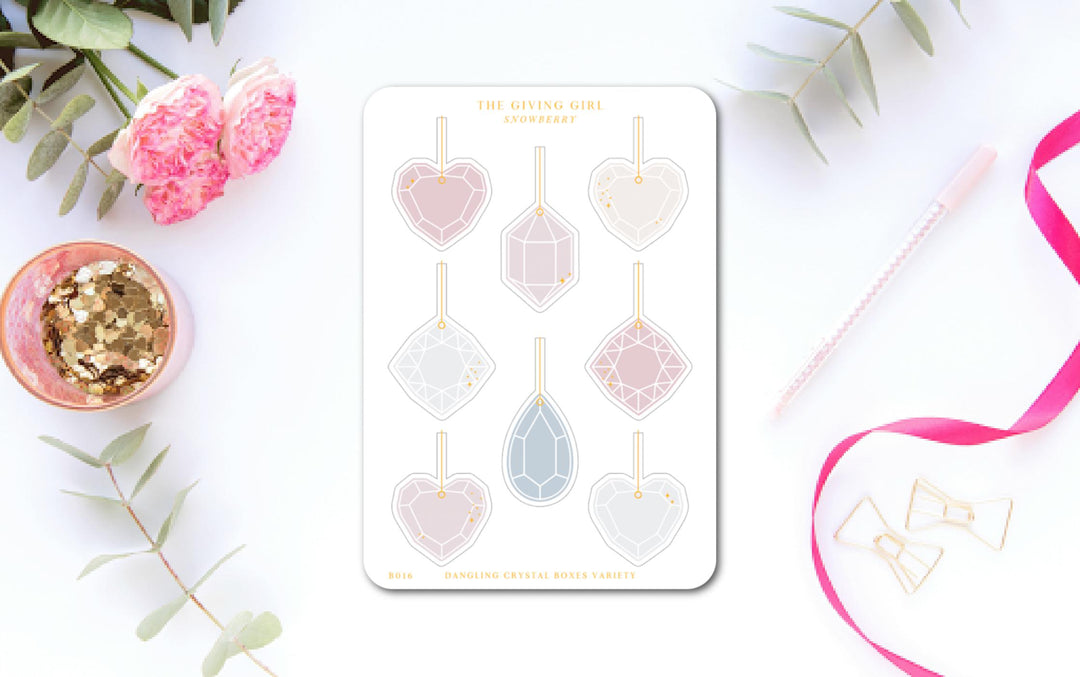 Snowberry - Dangling Crystal Boxes Variety